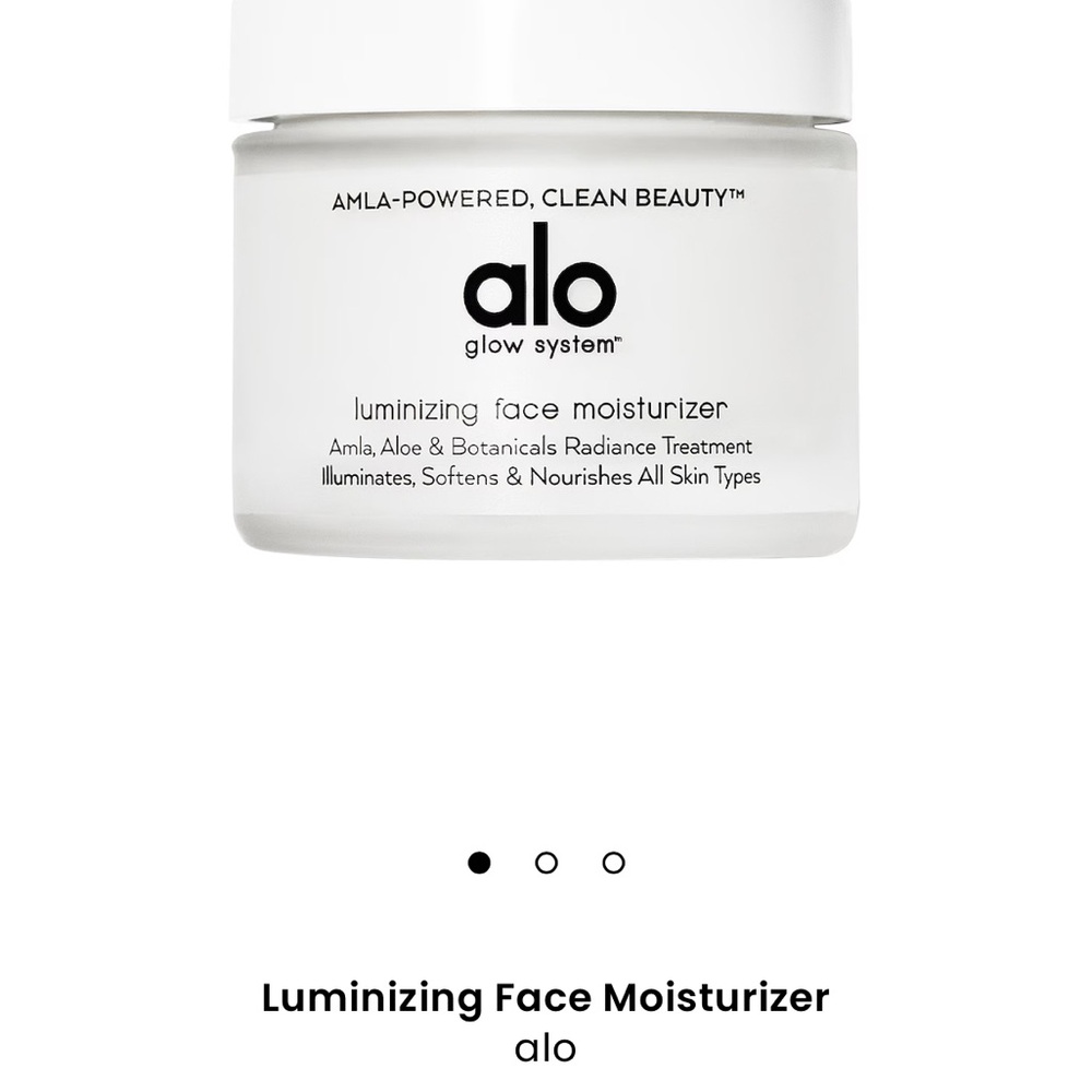 alo luminizing face moisturizer